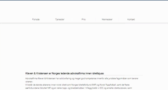 Desktop Screenshot of kleven-kristensen.no